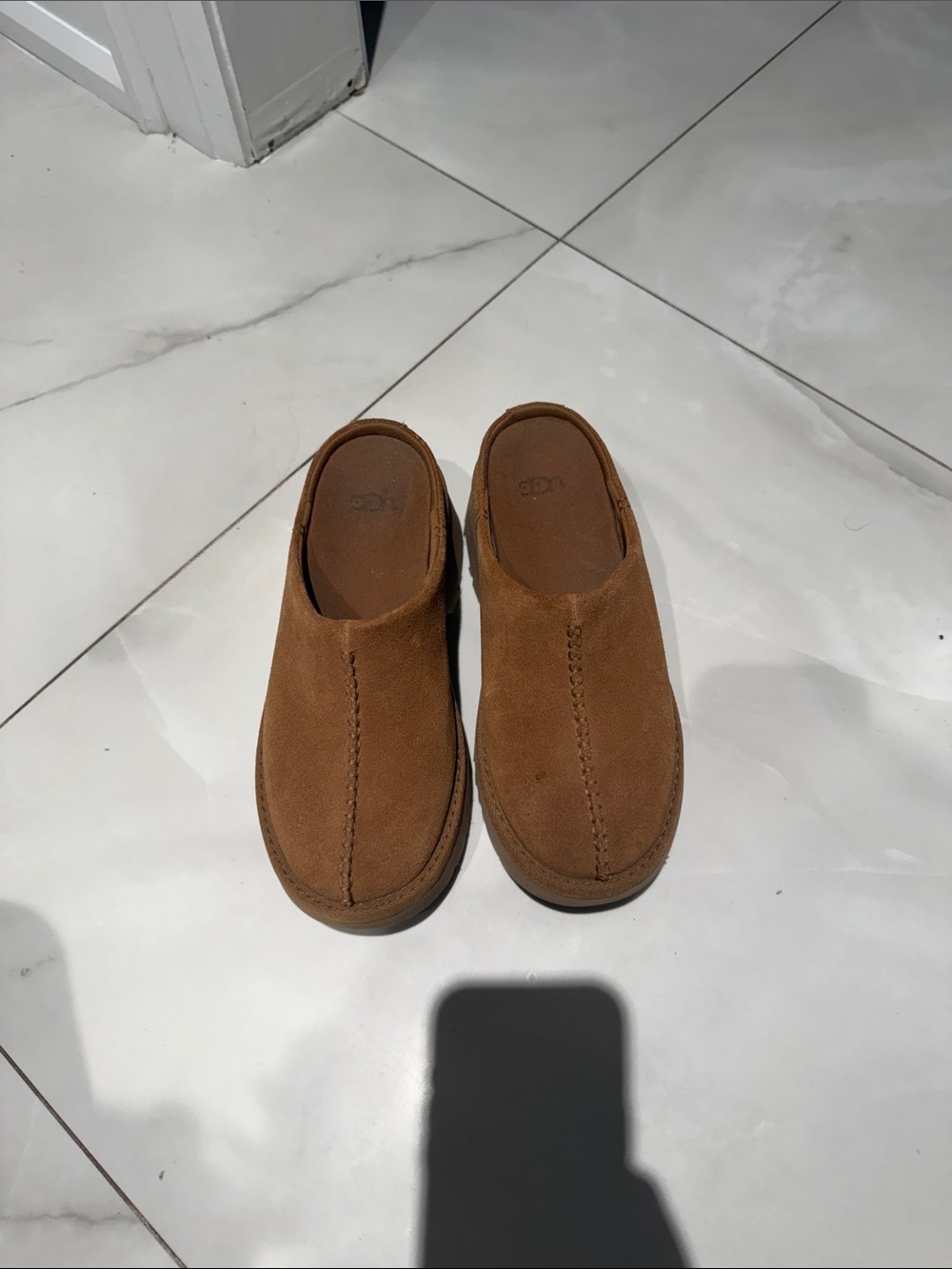 UGG Women’s Chestnut Suede Clog Mules
